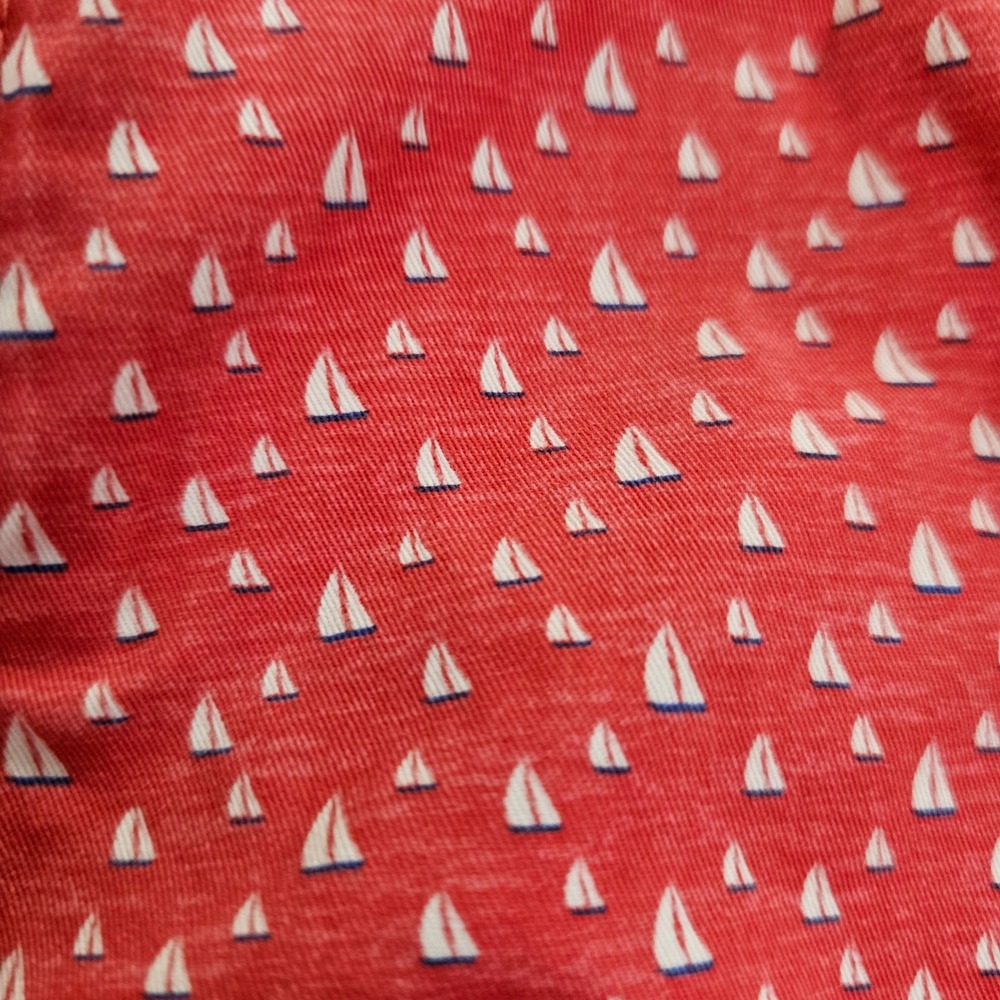 Vineyard Vines Mens 40 Sailboat Print Breaker Shorts Cotton Stretch Nautical - Picture 2 of 8
